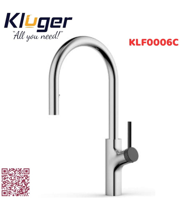 Vòi chậu rửa bát dây rút Kluger KLF0006C