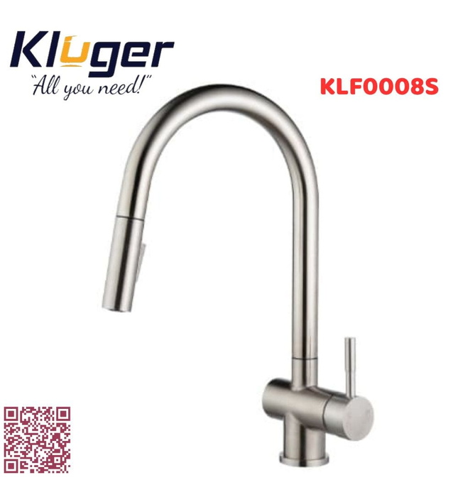 Vòi chậu rửa bát dây rút Kluger KLF0008S