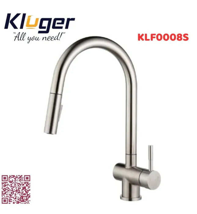 Vòi chậu rửa bát dây rút Kluger KLF0008S