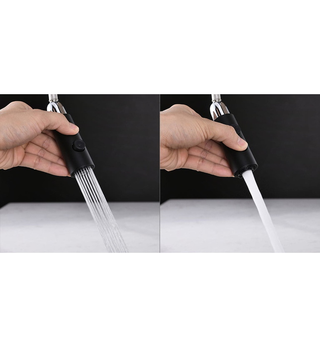 Vòi chậu rửa bát dây rút Kluger KLF0005B