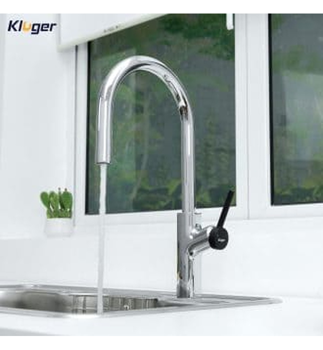 Vòi chậu rửa bát dây rút Kluger KLF0006C