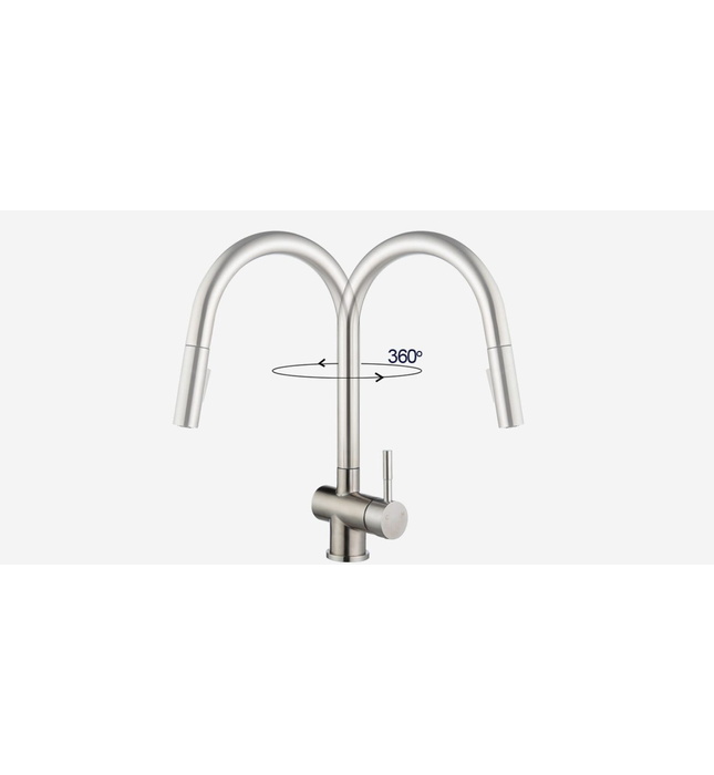 Vòi chậu rửa bát dây rút Kluger KLF0008S