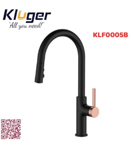 Vòi chậu rửa bát dây rút Kluger KLF0005B