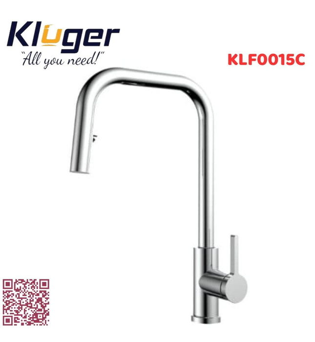 Vòi chậu rửa bát dây rút Kluger KLF0015C