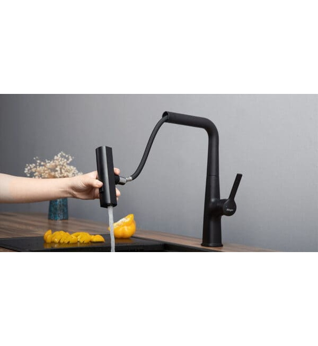 Vòi chậu rửa bát dây rút Kluger KLF0018B