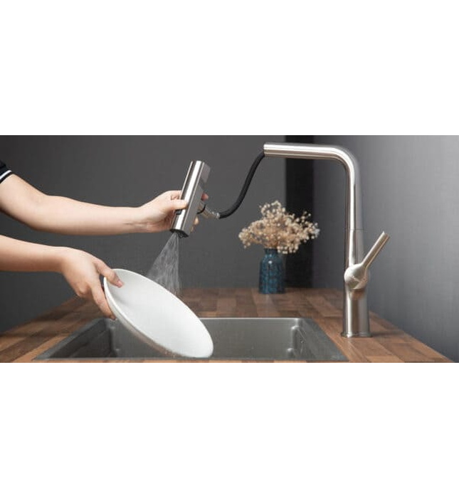 Vòi chậu rửa bát dây rút Kluger KLF0018S