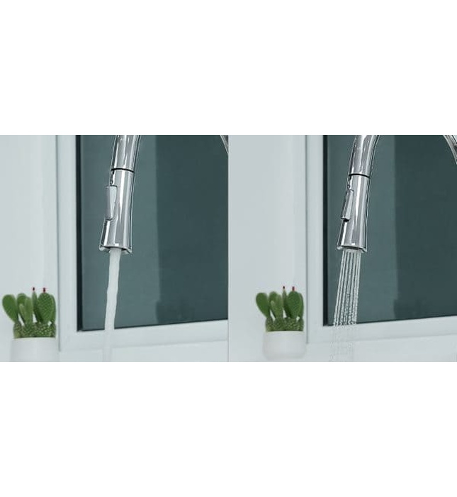 Vòi chậu rửa bát dây rút Kluger KLF0009C