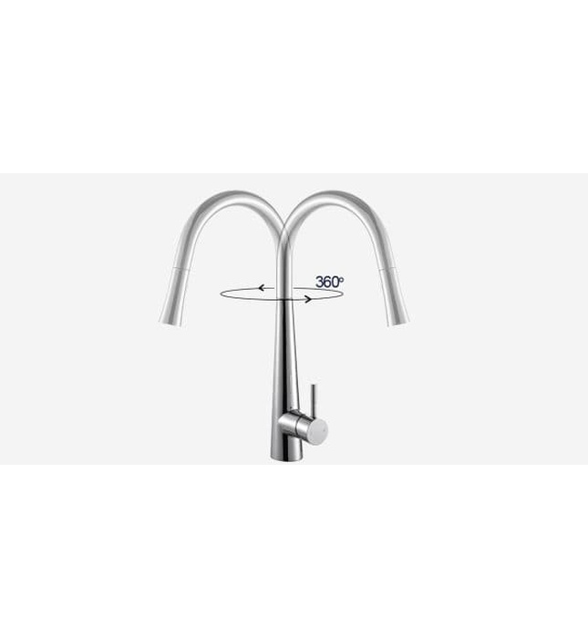 Vòi chậu rửa bát dây rút Kluger KLF0009C