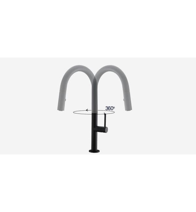 Vòi chậu rửa bát dây rút Kluger KLF0010C