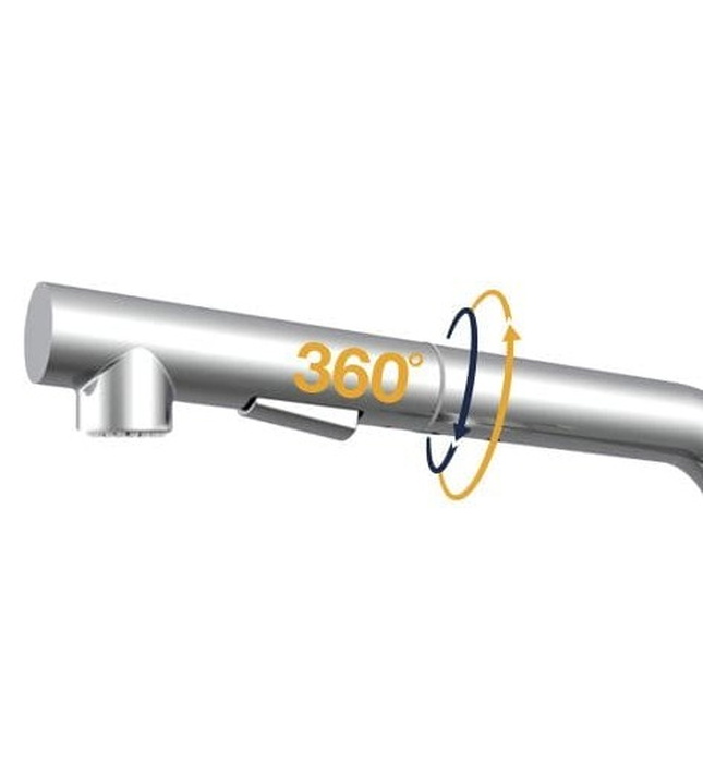 Vòi chậu rửa bát dây rút Kluger KLF0013C