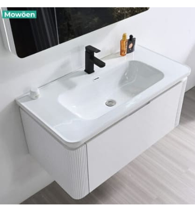 Bộ tủ chậu lavabo nhựa PVC Mowoen MW2823-100PVC
