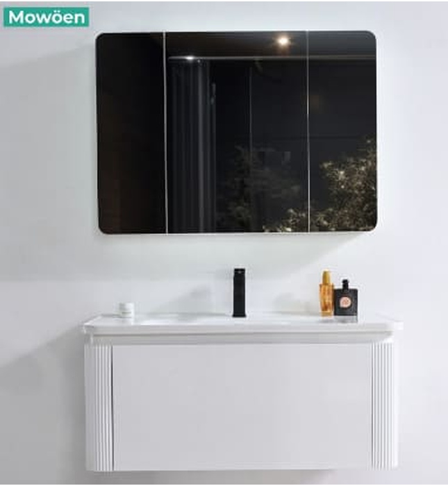 Bộ tủ chậu lavabo nhựa PVC Mowoen MW2823-100PVC