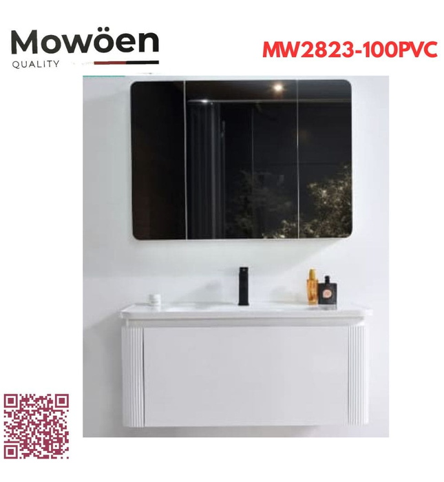 Bộ tủ chậu lavabo nhựa PVC Mowoen MW2823-100PVC