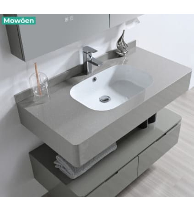 Bộ tủ chậu lavabo nhựa PVC Mowoen MW2826-100PVC