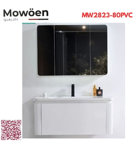 Bộ tủ chậu lavabo nhựa PVC Mowoen MW2823-80PVC 
