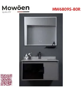 Bộ tủ chậu cao cấp đèn Mowoen MW6809S-80R