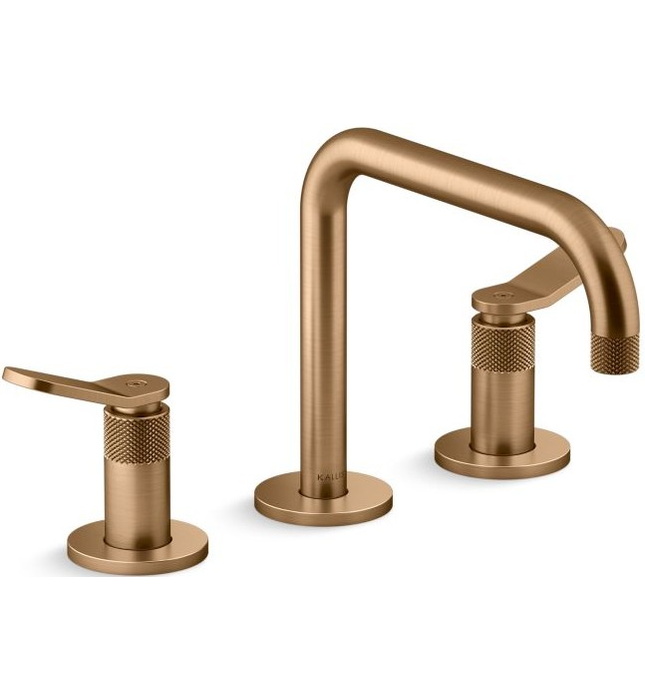 Vòi chậu rửa mặt nóng lạnh cổ thấp màu chrome Kallista P33348-LV-CP