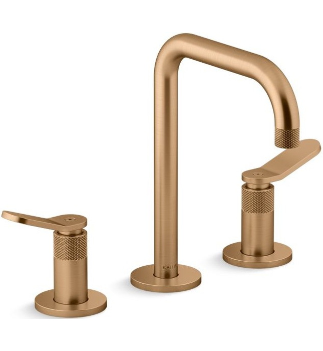 Vòi chậu rửa mặt nóng lạnh màu nickel Mỹ Kallista P33349-LV-BN