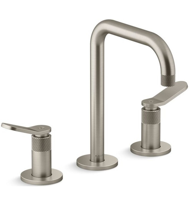 Vòi chậu rửa mặt nóng lạnh màu đen Mỹ Kallista P33349-LV-BL