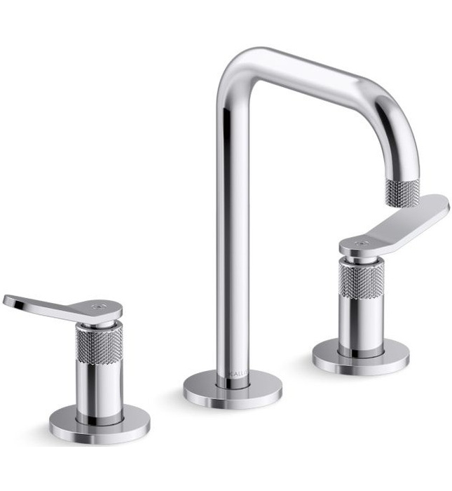 Vòi chậu rửa mặt nóng lạnh màu đồng Mỹ Kallista P33349-LV-BLH