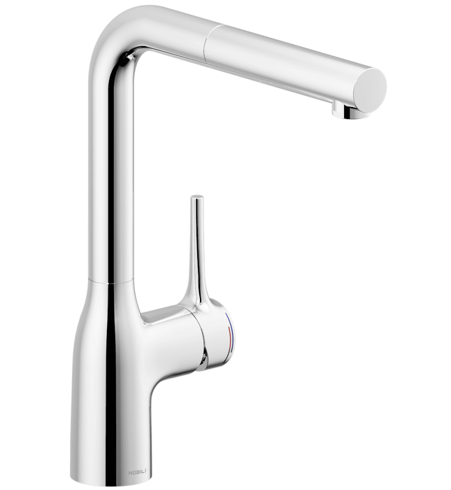 Vòi bếp nóng lạnh dây rút màu đen Ý Nobili Mania NB216LTB (CU128117/1GUP)