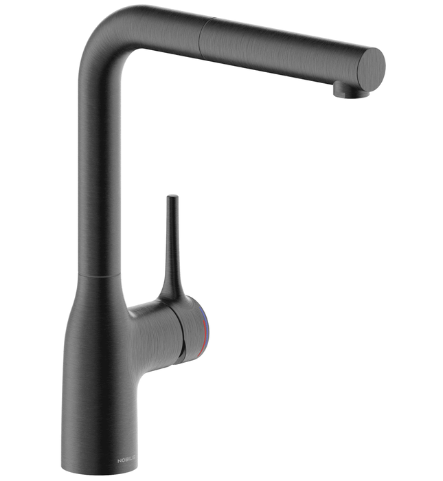 Vòi bếp nóng lạnh dây rút màu vàng Italy Nobili Mania NB218A (CU128137GTP)