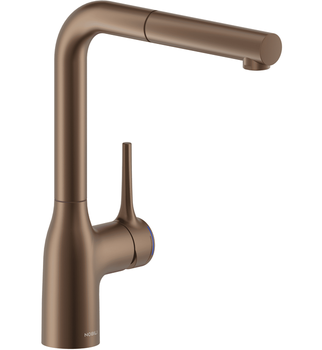 Vòi bếp nóng lạnh dây rút Italy Nobili Mania NB215T (CU128117/1CR)