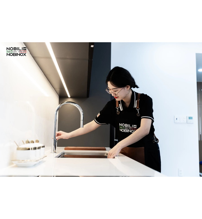 Vòi bếp nóng lạnh dây rút 2 chế độ Italy Nobili Flag NB205 (FL96137CR)