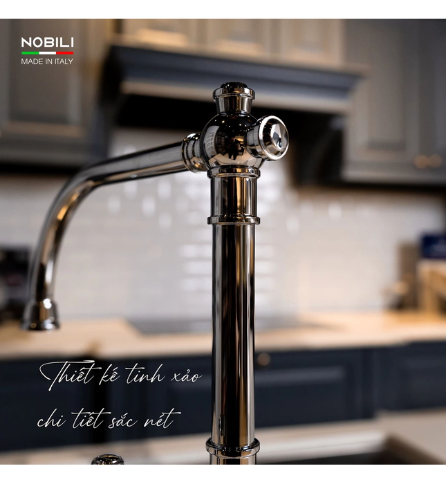 Vòi bếp nóng lạnh tân cổ điển Italy Nobili Charlie NB254 (CH75513CR)
