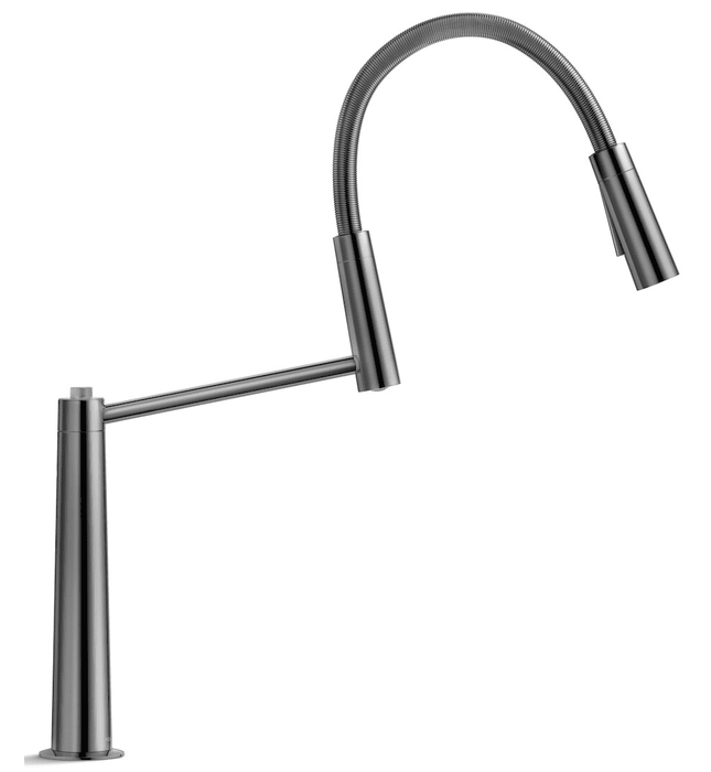 Vòi chậu rửa bát cần mềm 2 đầu xả Italy Nobili Lavante NB306B (MV123300FLP)