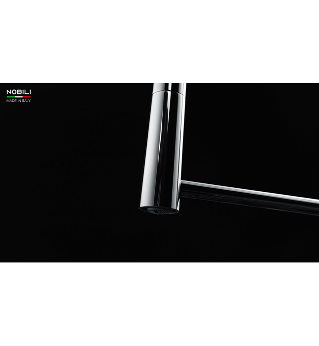 Vòi chậu rửa bát cần mềm 2 đầu xả Italy Nobili Lavante NB306B (MV123300FLP)