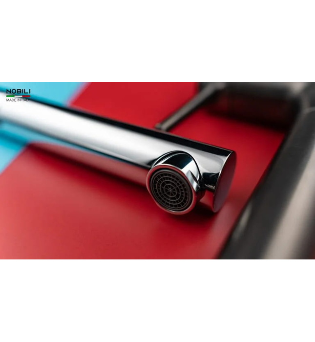 Vòi bếp nóng lạnh dây rút Italy Nobili Mania NB215T (CU128117/1CR)