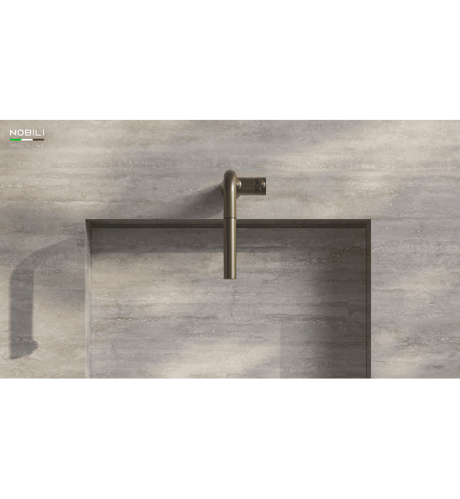 Vòi bếp nóng lạnh dây rút màu vàng Italy Nobili Mania NB218A (CU128137GTP)