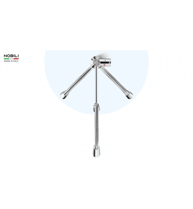 Vòi chậu rửa bát cần mềm 2 đầu xả Italy Nobili Lavante NB303 (MV123300CR)