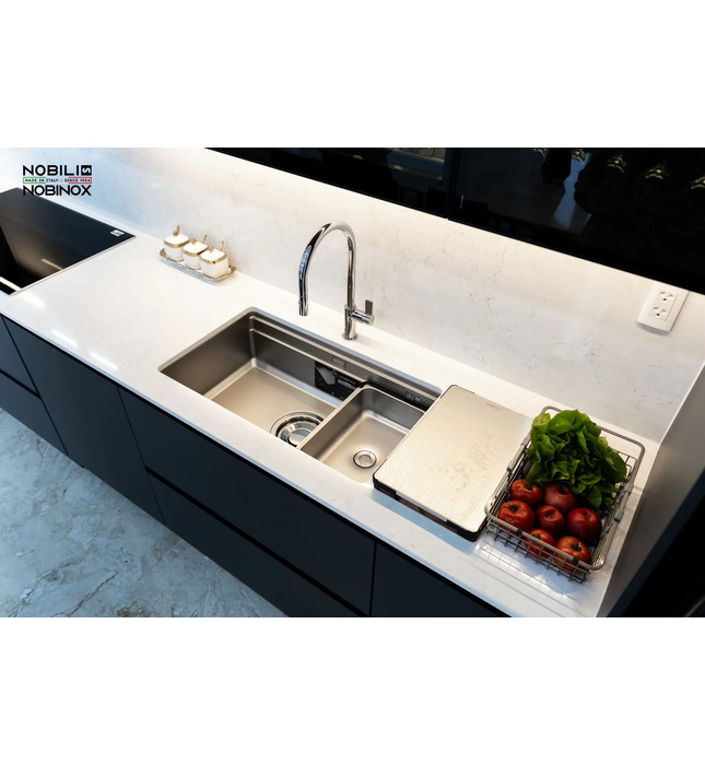 Vòi bếp nóng lạnh dây rút 2 chế độ Italy Nobili Flag NB205 (FL96137CR)