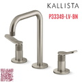 Vòi chậu rửa mặt nóng lạnh màu nickel Mỹ Kallista P33349-LV-BN