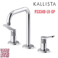 Vòi chậu rửa mặt nóng lạnh màu chrome Mỹ Kallista P33349-LV-CP