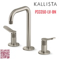 Vòi chậu rửa mặt nóng lạnh thân cao màu nickel Kallista P33350-LV-BN