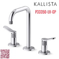Vòi chậu rửa mặt nóng lạnh thân cao màu chrome Kallista P33350-LV-CP