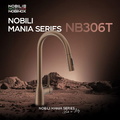 Vòi bếp nóng lạnh dây rút màu vàng đậm Ý Nobili Mania NB306T (CU128137TA)