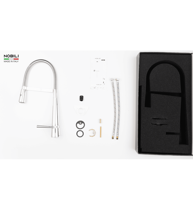 Vòi chậu rửa bát cần mềm 2 chế độ Italy Nobili Likid NB880 (LK00300CR)