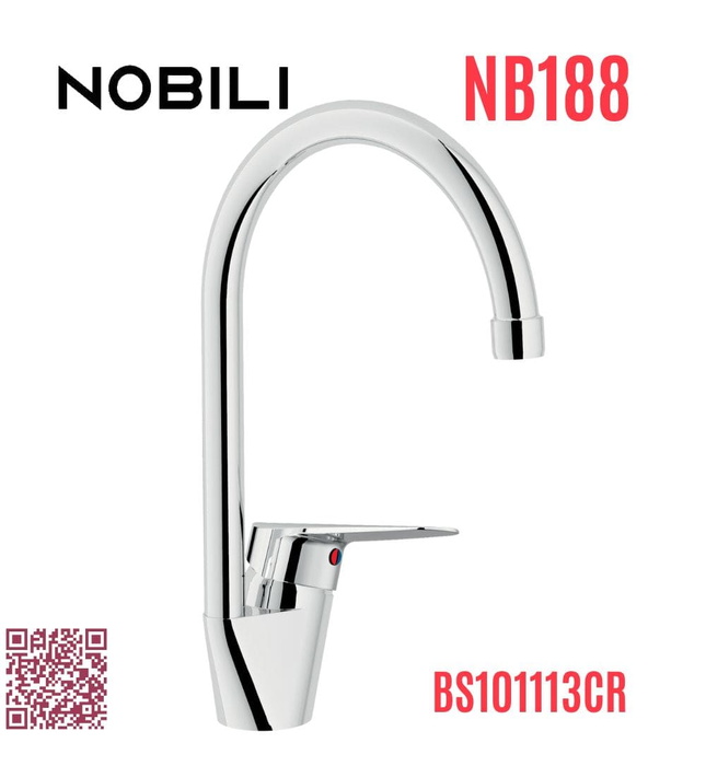 Vòi bếp nóng lạnh Italy Nobili Blues NB188 (BS101113CR)