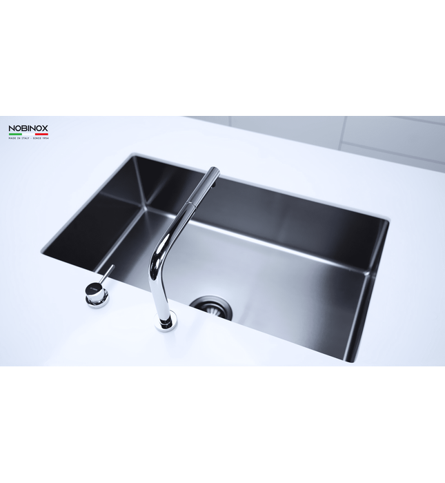 Vòi bếp nóng lạnh dây rút nâng hạ độ cao Ý Nobili Table NB242 (AQ93500CR)