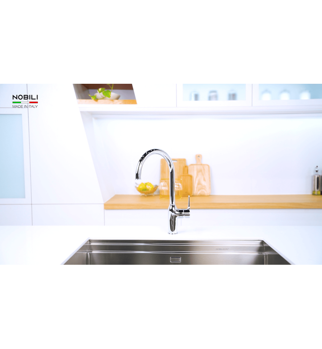 Vòi bếp nóng lạnh nhập khẩu Italy Nobili Ring NB132 (MP117133CR)