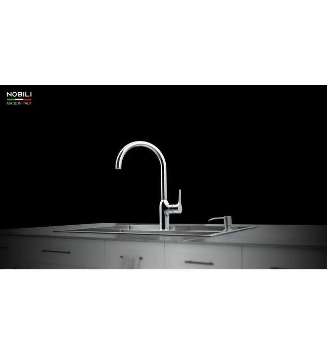 Vòi bếp nóng lạnh nhập khẩu Italy Nobili Ring NB132 (MP117133CR)