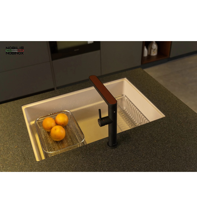 Vòi bếp nóng lạnh màu đen Italy Nobili Match NB218B (MH109113RJBM)