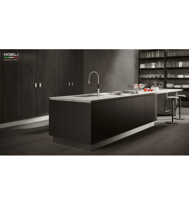 Vòi chậu rửa bát cần mềm 2 đầu xả Italy Nobili Heron NB228 (HR125300CB)