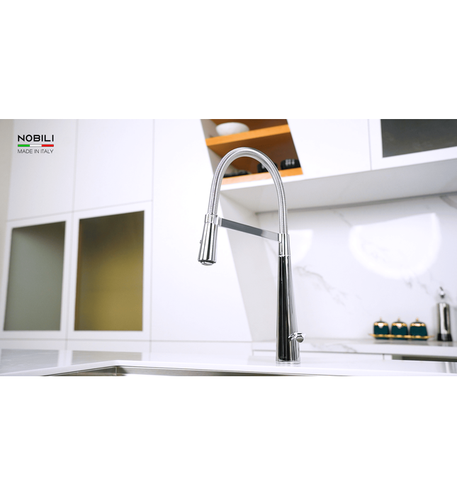 Vòi chậu rửa bát cần mềm 2 chế độ Italy Nobili Likid NB880 (LK00300CR)