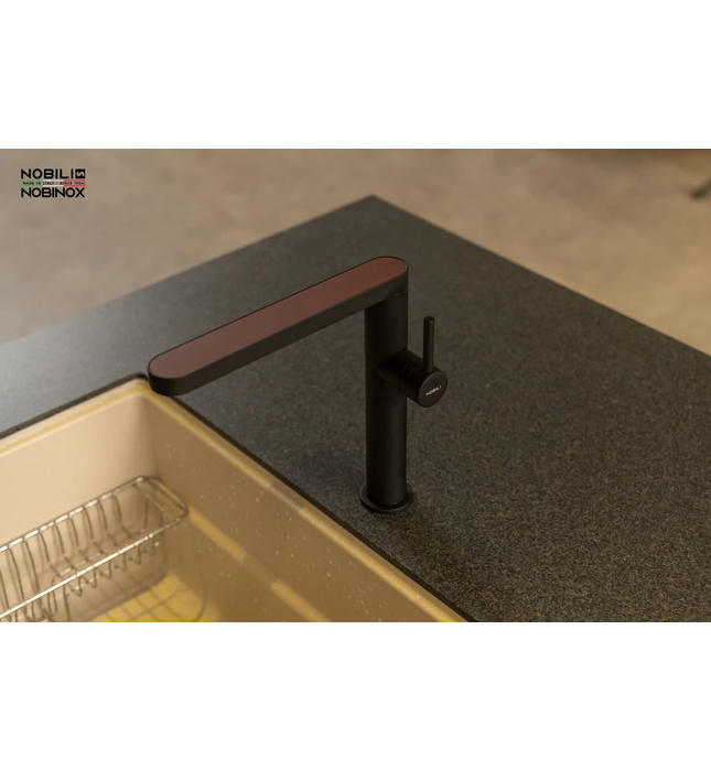 Vòi bếp nóng lạnh màu đen Italy Nobili Match NB218B (MH109113RJBM)