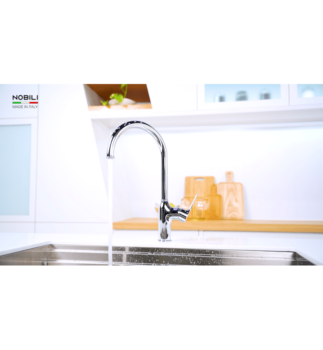 Vòi bếp nóng lạnh nhập khẩu Italy Nobili Ring NB132 (MP117133CR)